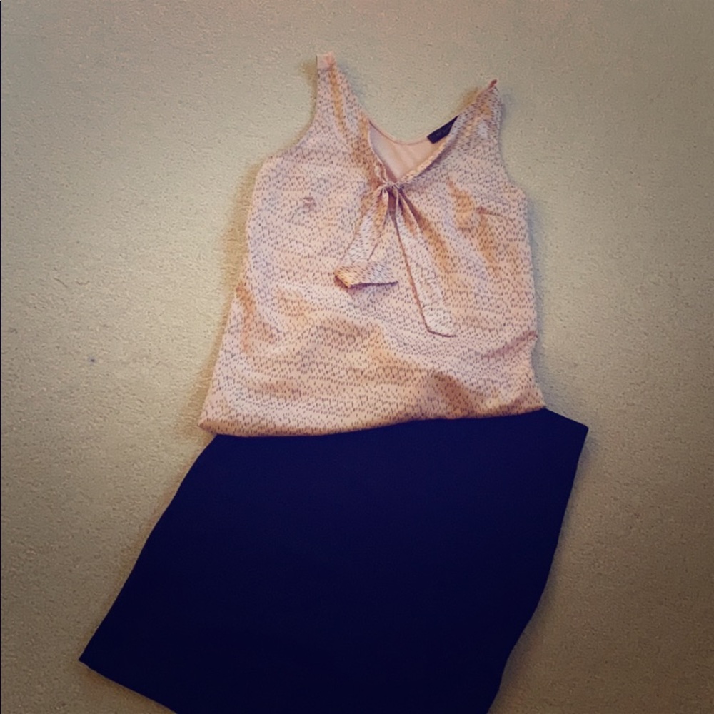The limited size small tank / cami - pink w black